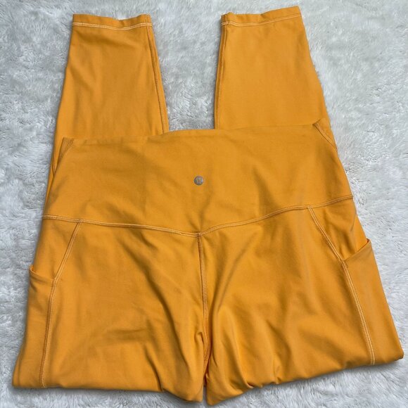 Lululemon #LW5DU4S Women's Orange Align High-Rise Legging Pants Size 14 - Picture 1 of 10